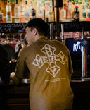 Iron Cross Oversized T-shirt - Stone