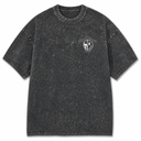 Death Smile Oversized T-shirt - Faded Black