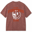 Death Smile Oversized T-shirt - Burnt  Rust