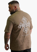 Iron Cross Oversized T-shirt - Stone