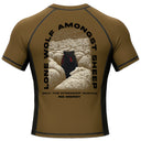 Lone Wolf - Ranked Rashguard Brown