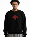 Iron Cross Sweatshirt - Black / Red